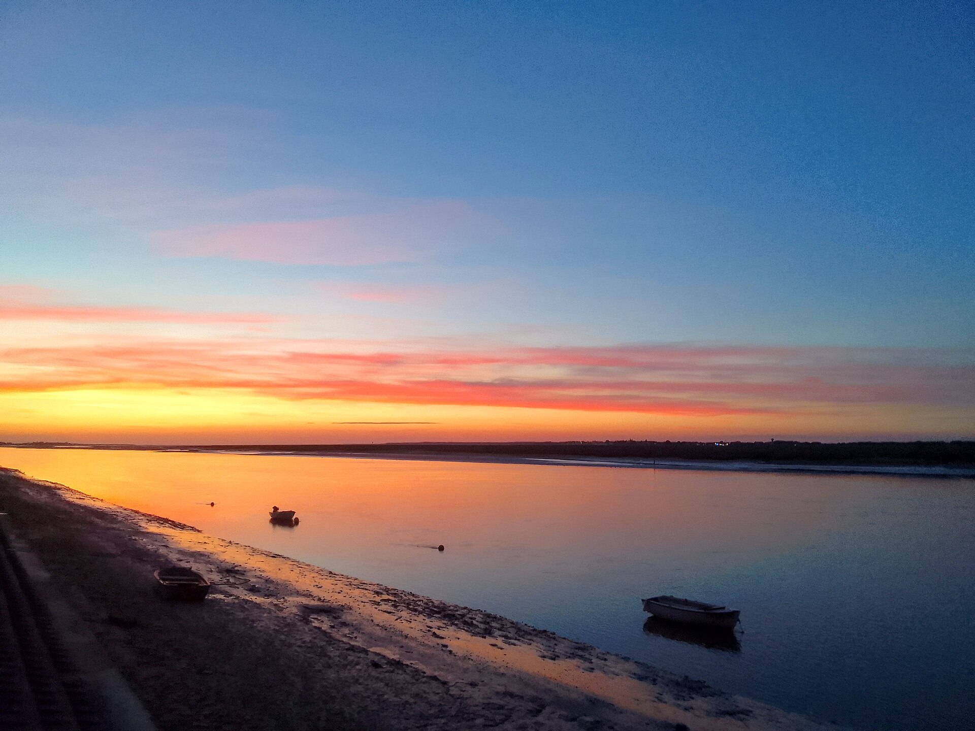 Coucher de soleil sur la Baie de Somme